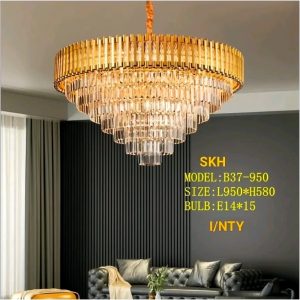 Lampu gantung kristal B37/95cm