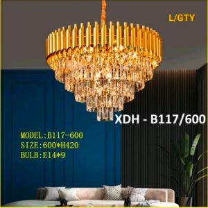 Lampu gantung kristal B117/60cm
