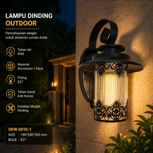 Lampu dinding outdor 6010-1