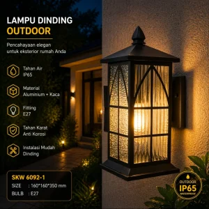 Lampu dinding outdor minimalis 6092-1