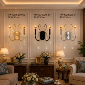 Lampu Dinding Crystal Classic Modern 10136/2