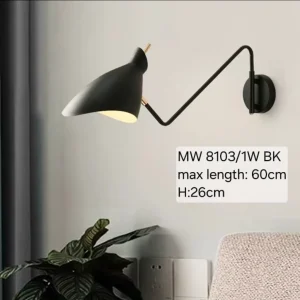 WALL LAMP ADJUSTABLE 8103/1W BK
