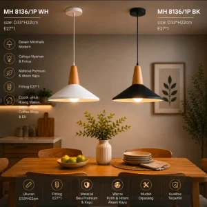 Lampu gantung Scandinavian modern 8136/1