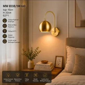 Lampu dinding 8118/1W GD