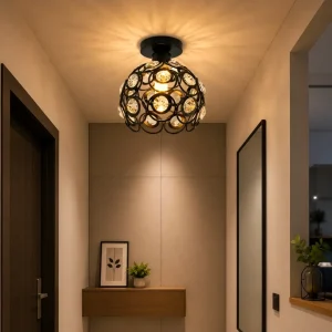 Lampu plafon kristal modern 7306/1