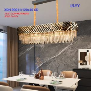 Lampu gantung kristal 90011/120x40cm
