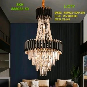 Lampu gantung kristal minimalis 888022/50×90cm
