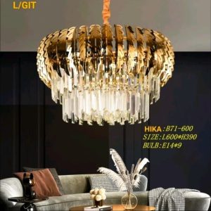 Lampu gantung kristal minimalis B71/60cm