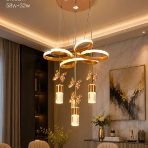 Lampu gantung led 2291/4+1