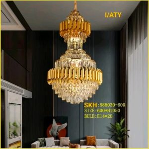 Lampu gantung kristal 888030/60+30
