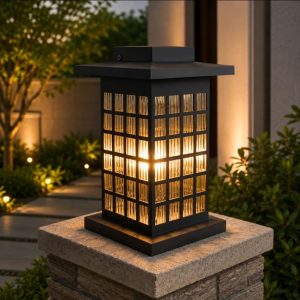Lampu pilar outdoor modern 2505/1 GL SBK