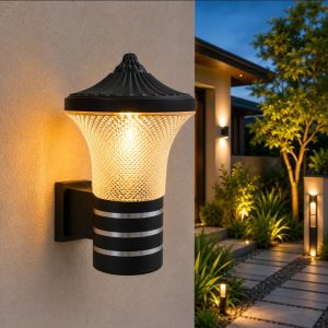 Lampu Dinding Outdoor Modern Premium WL-4006-BK-E27