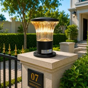 Lampu pilar outdoor modern ST-4005-BK