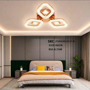 Lampu plafon LED modern FD9009GD/3+B