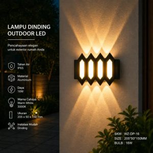 Lampu dinding led minimalis modern