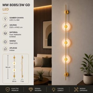 Lampu dinding led minimalis 8085/3