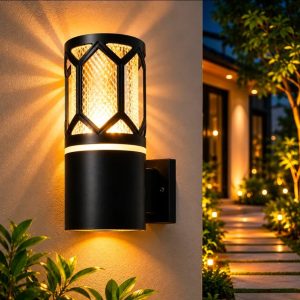 Lampu dinding outdoor WL-1021/1-E27 BK