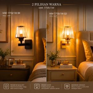 Lampu Dinding Kristal Modern 7759/1