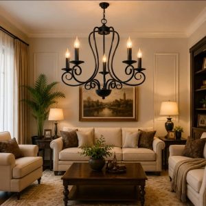 Lampu gantung klasik modern JS-80121-5H