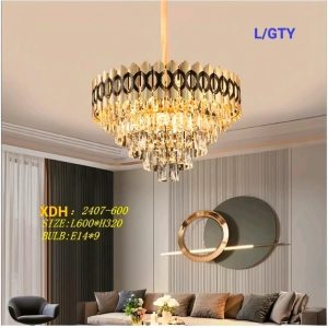 Lampu gantung kristal 2407/60cm