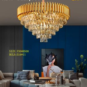 Lampu gantung kristal b117/75cm