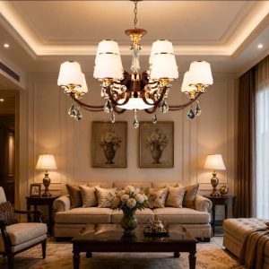 Lampu gantung ruang tamu 9676/8+4
