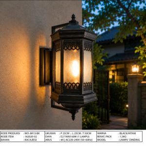 Lampu Dinding Outdoor Klasik Modern WO-JM13