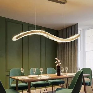 Lampu gantung kristal Led 6635/1200 GD