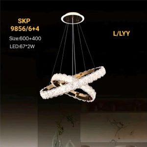 Lampu gantung minimalis led 9857/6+4