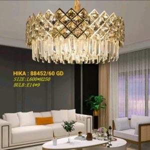 Lampu gantung kristal 88452/60cm
