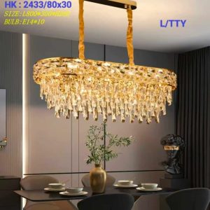 Lampu gantung kristal 2433/80×30