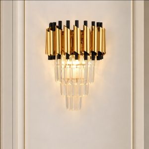 Lampu Dinding Kristal Modern Gold B118/220