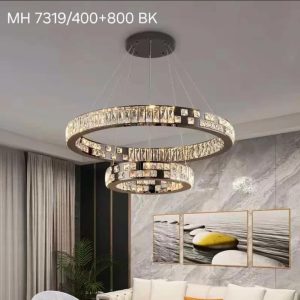 Lampu gantung kristal led 7319/40+80cm