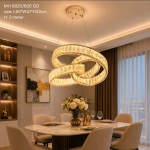 Lampu gantung kristal led 8820/60