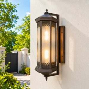 Lampu dinding outdoor klasik WO-JM13XX-BWN