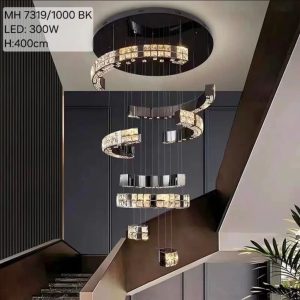 Lampu gantung kristal led Ring 7319/100