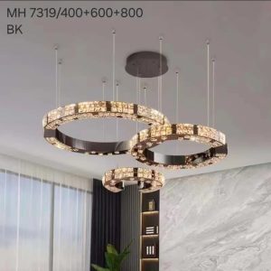 Lampu gantung kristal led 7319/40+60+80cm