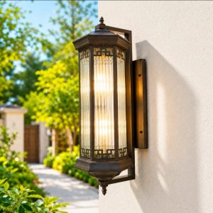 Lampu dinding outdoor klasik WO-JM14XX-BWN
