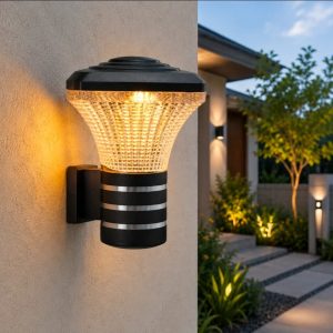 Lampu Dinding Outdoor Modern Minimalis WL-4006-BK-E27