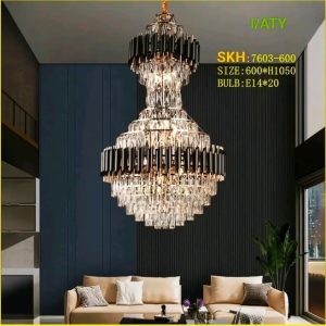 Lampu gantung kristal 7306/60+30