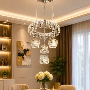 Lampu gantung kristal led 633