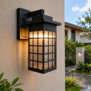 Lampu Dinding Outdoor Minimalis Modern 2502/1W SBK