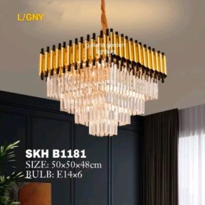 Lampu gantung kristal B1181/50×50