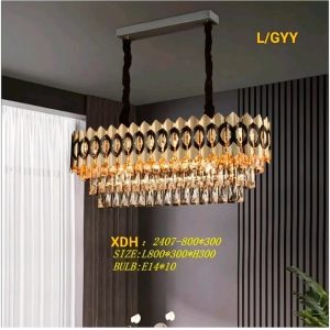 Lampu gantung kristal 2407/80×30