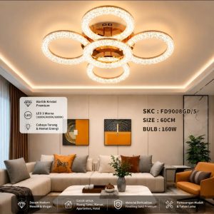 Lampu plafon LED modern FD9008GD/5