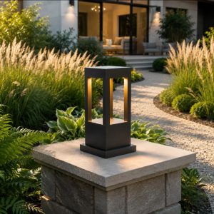 Lampu Pilar Outdoor LED modern ST-1781-30W-BK-3000K