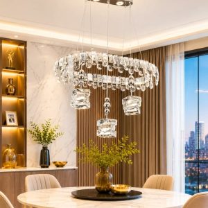 Lampu gantung kristal LED 634