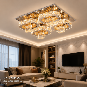 Lampu Plafon Kristal Modern 6618-700×550