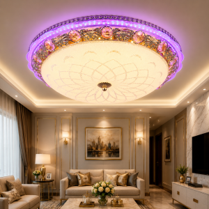 Lampu Plafon LED Kristal Modern 9618