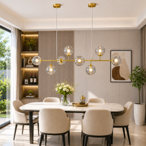 Lampu Gantung Modern Minimalis 9581/8 AB + GRAY
